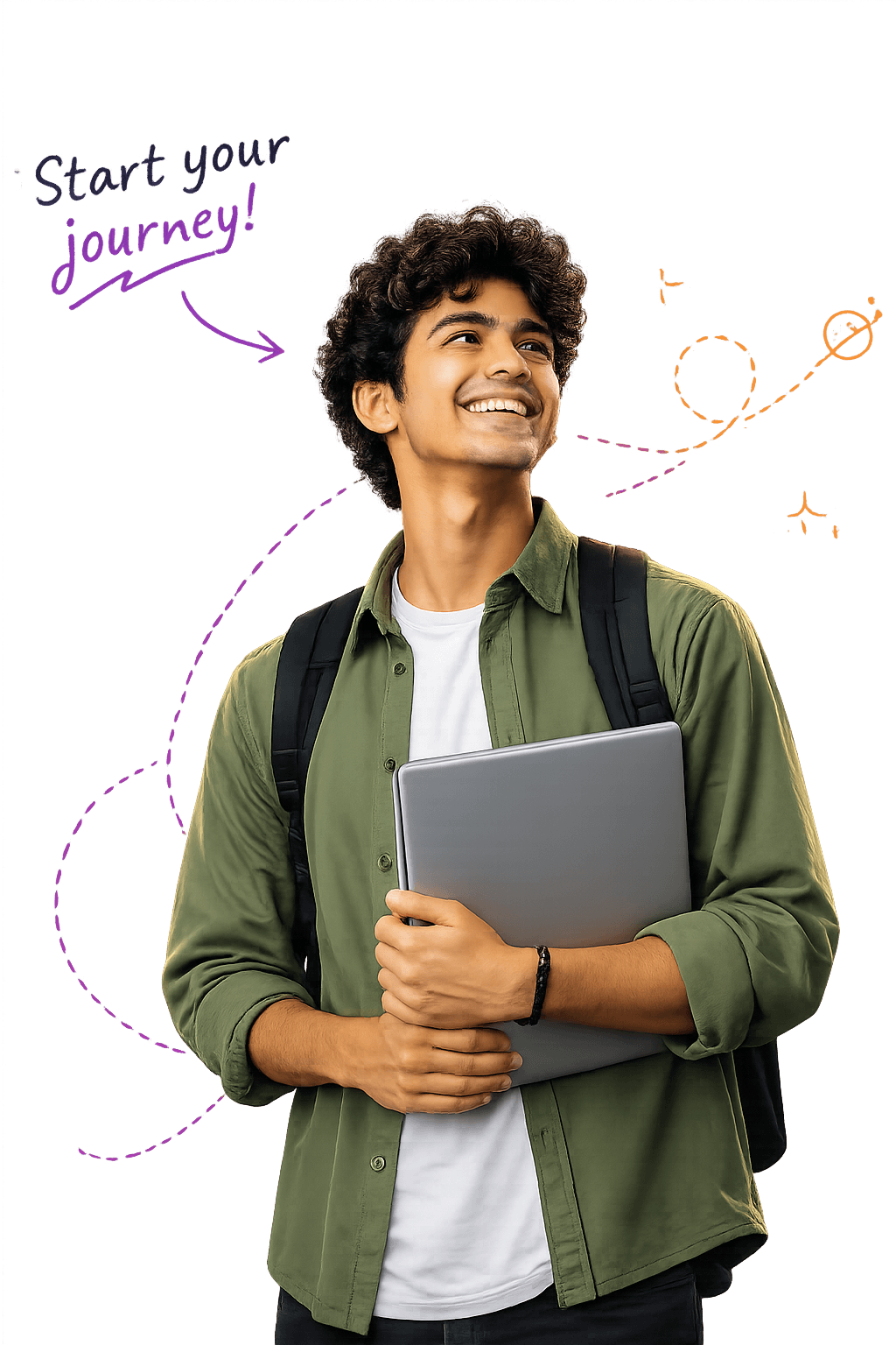 A focused student working on a tech project